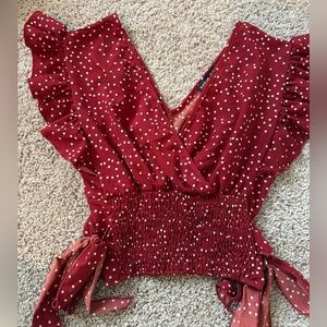 Shein polka dot shirt